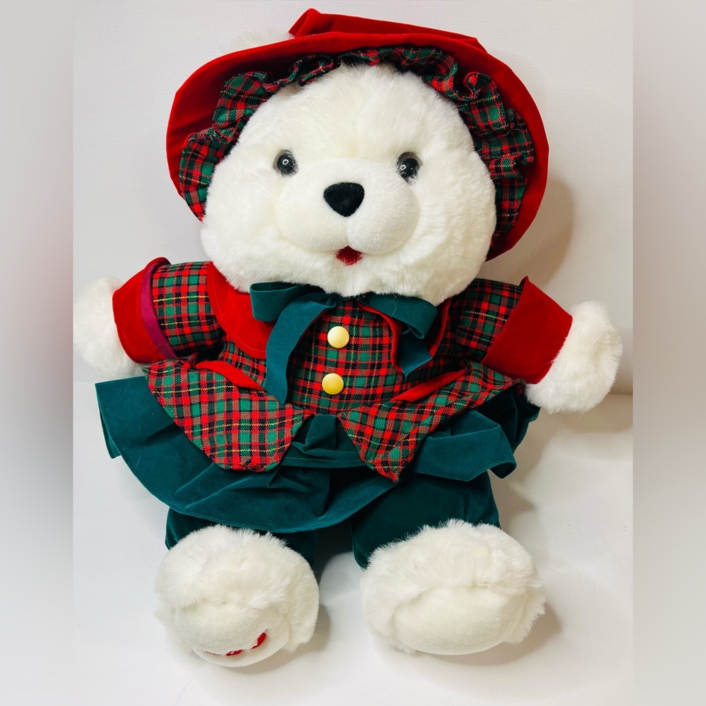 1993 Kmart GIRL CHRISTMAS Bear Charles Dickens A Christmas Carol 150th Annivers